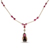 Thumbnail Image 0 of Le Vian Chocolatier Quartz/Sapphire Necklace 1 ct tw Diamonds 14K Strawberry Gold