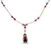 Thumbnail Image 1 of Le Vian Chocolatier Quartz/Sapphire Necklace 1 ct tw Diamonds 14K Strawberry Gold