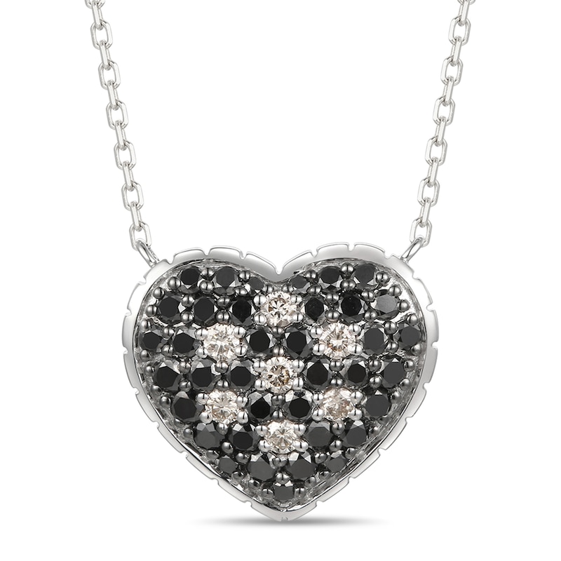 Main Image 1 of Le Vian Exotics Heart Necklace 7/8 ct tw Diamonds 14K Vanilla Gold 18&quot;