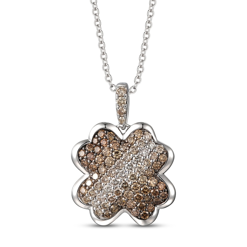 Main Image 1 of Le Vian Ombré Necklace 1-1/4 ct tw Diamonds 14K Vanilla Gold 20&quot;