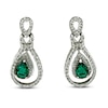 Thumbnail Image 1 of Le Vian Couture Emerald Earrings 1 ct tw Diamonds 18K Vanilla Gold
