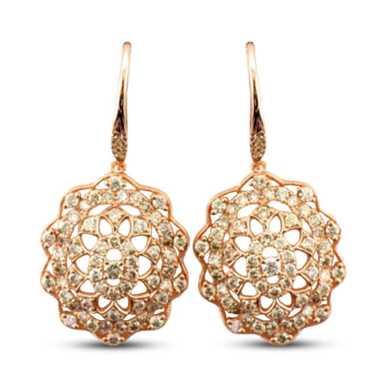 Main Image 1 of Le Vian Nude Diamond Earrings 2 ct tw 14K Strawberry Gold