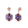 Le Vian Garnet, Tanzanite & Amethyst Earrings 1/4 ct tw Diamonds 14K Strawberry Gold