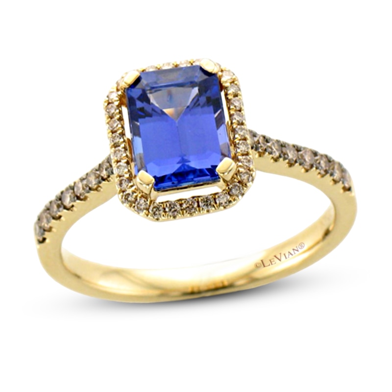 Main Image 1 of Le Vian Tanzanite Ring 1/4 ct tw Diamonds 14K Honey Gold - Size 7