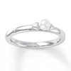 Thumbnail Image 0 of Stackable Heart Ring Cultured Pearl Sterling Silver