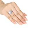 Thumbnail Image 2 of Cultured Pearl Ring 1/20 ct tw Diamonds Sterling Silver