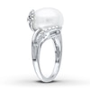 Thumbnail Image 2 of Cultured Pearl Ring 1/20 ct tw Diamonds Sterling Silver