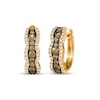 Thumbnail Image 0 of Le Vian Chocolate Waterfall Diamond Hoop Earrings 1 ct tw 14K Honey Gold
