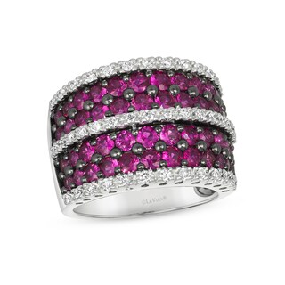 VANBRUUN LOVINA, Eternity Ring with Pink Gemstones