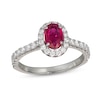 Thumbnail Image 1 of Le Vian Couture Ruby Ring 1/2 ct tw Diamonds Platinum - Size 7