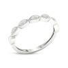 Thumbnail Image 1 of Lab-Created Diamonds by KAY Anniversary Band 1/15 ct tw Round-cut 10K White Gold
