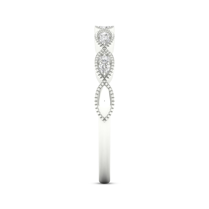 Lab-Created Diamonds by KAY Anniversary Band 1/15 ct tw Round-cut 10K White Gold