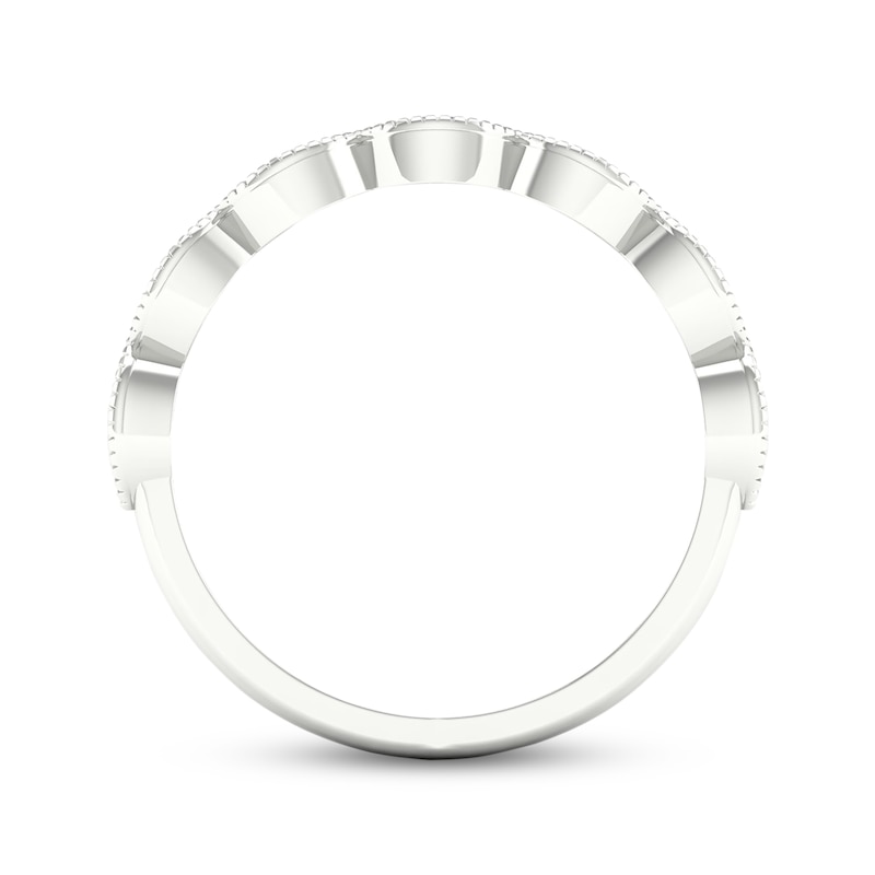 Lab-Created Diamonds by KAY Anniversary Band 1/15 ct tw Round-cut 10K White Gold