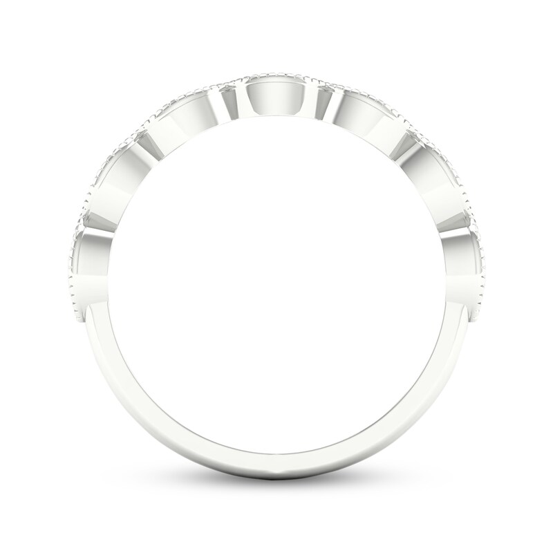 Main Image 4 of Now + Forever Lab-Grown Diamonds Anniversary Band 1/15 ct tw Round-cut 10K White Gold