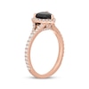 Thumbnail Image 2 of Neil Lane Heart-Shaped Black Diamond & White Diamond Engagement Ring 1-1/2 ct tw 14K Rose Gold