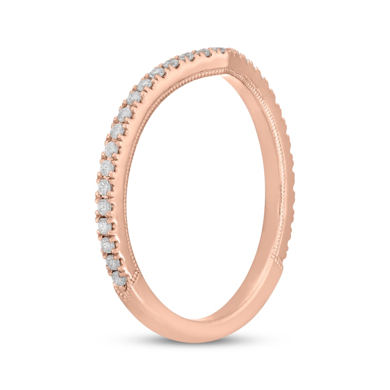 Main Image 2 of Neil Lane Diamond Chevron Wedding Band 1/4 ct tw 14K Rose Gold