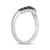 Thumbnail Image 1 of Neil Lane Black & White Diamond Wedding Band 3/8 ct tw Pear & Round-cut 14K White Gold