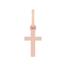 Sterling Silver or 10K Gold Cross Charm