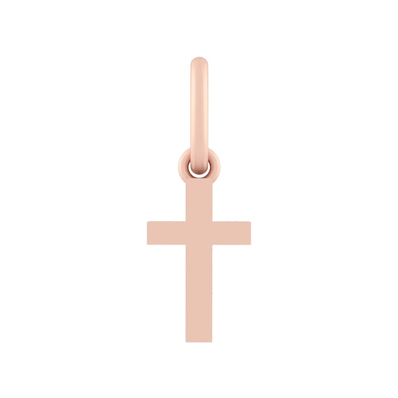 Sterling Silver or 10K Gold Cross Charm