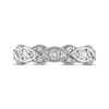 Thumbnail Image 2 of Every Moment Diamond Crossover Infinity Band 1/2 ct tw 14K White Gold