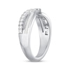 Thumbnail Image 1 of Baguette & Round-Cut Diamond Contour Enhancer Ring 1/2 ct tw 14K White Gold