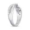 Thumbnail Image 2 of Now + Forever Baguette & Round-Cut Diamond Contour Enhancer Ring 1/2 ct tw 14K White Gold