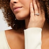 Thumbnail Image 4 of Now + Forever Diamond Three-Stone Engagement Ring 1 ct tw Princess & Round-cut 10K White Gold