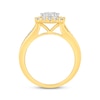 Thumbnail Image 2 of Multi-Diamond Center Engagement Ring 1 ct tw Round-cut 10K Two-Tone Gold