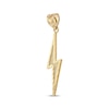 Thumbnail Image 1 of Men's Diamond-Cut Lightning Bolt Charm 10K Yellow Gold