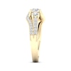 Thumbnail Image 3 of Diamond Three-Stone Swirl Engagement Ring 1-1/4 ct tw 14K Yellow Gold