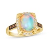 Thumbnail Image 0 of Le Vian Cushion-Cut Opal Ring 1/5 ct tw Diamonds 14K Honey Gold