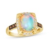 Thumbnail Image 1 of Le Vian Cushion-Cut Opal Ring 1/5 ct tw Diamonds 14K Honey Gold