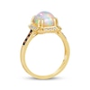 Thumbnail Image 2 of Le Vian Cushion-Cut Opal Ring 1/5 ct tw Diamonds 14K Honey Gold