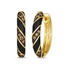 Thumbnail Image 0 of Le Vian® Diamond Enamel Hoop Earrings 3/8 ct tw 14K Honey Gold