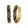 Thumbnail Image 0 of Le Vian® Diamond Enamel Hoop Earrings 3/8 ct tw 14K Honey Gold