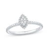 Thumbnail Image 0 of Multi-Diamond Center Marquise Frame Promise Ring 1/20 ct tw Sterling Silver