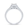 Thumbnail Image 3 of Princess-Cut Quad Diamond Promise Ring 1/4 ct tw 10K White Gold