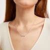 Thumbnail Image 3 of Diamond Alternating &quot;Nana&quot; Necklace 1/15 ct tw Sterling Silver 18&quot;