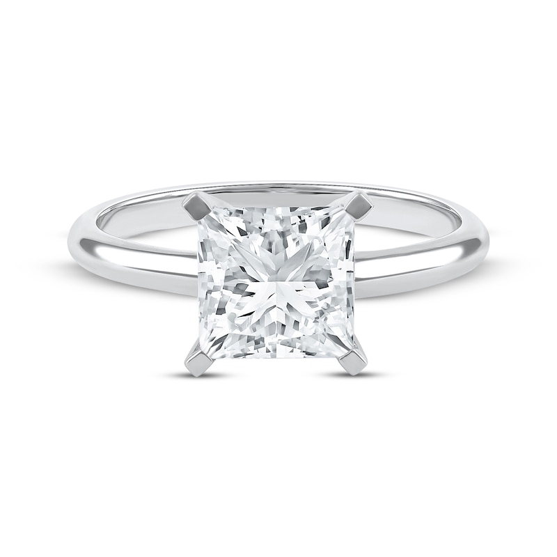 Lab-Created Diamonds by KAY Princess-Cut Solitaire Engagement Ring 2-1/2 ct tw 14K White Gold (I/SI2)