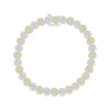 Thumbnail Image 1 of Diamond Heart Link Bracelet 1/5 ct tw Sterling Silver & 10K Yellow Gold 7.5&quot;