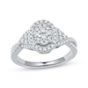 Thumbnail Image 1 of Now + Forever Multi-Diamond Engagement Ring 1/2 ct tw 14K White Gold
