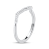 Thumbnail Image 2 of Now + Forever Diamond Contour Wedding Band 1/8 ct tw 14K White Gold