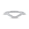 Thumbnail Image 3 of Now + Forever Diamond Contour Wedding Band 1/8 ct tw 14K White Gold