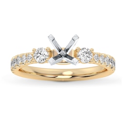 Now + Forever Lab-Grown Diamonds Engagement Ring Setting 1/2 ct tw 14K Yellow Gold