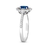 Thumbnail Image 1 of Le Vian Oval-Cut Sapphire Ring 1/4 ct tw Diamonds Platinum