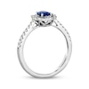 Thumbnail Image 2 of Le Vian Oval-Cut Sapphire Ring 1/4 ct tw Diamonds Platinum