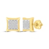 Thumbnail Image 0 of Men's Diamond Pillow-Shaped Stud Earrings 1/10 ct tw 10K Yellow Gold