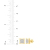 Thumbnail Image 4 of Men's Diamond Pillow-Shaped Stud Earrings 1/10 ct tw 10K Yellow Gold