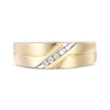 Thumbnail Image 4 of Now + Forever Men's Diamond Diagonal Wedding Ring 1/15 ct tw 10K Yellow Gold