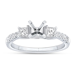 Now + Forever Diamond Engagement Ring Setting 5/8 ct tw 14K White Gold